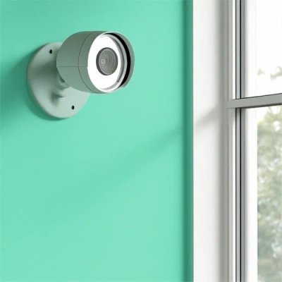 Charlotte vivint camera facing a window